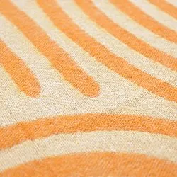 Throws - Wool blend throw - Melody (beige/orange)