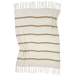 Throws - Plaid in wool mix - Miranda (yellow)