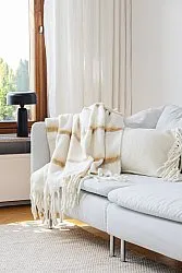 Throws - Plaid in wool mix - Miranda (yellow)