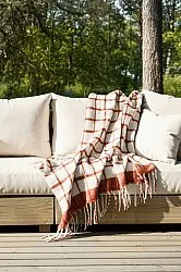 Throws - Plaid in wool mix - Rachel (pink)