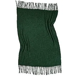 Throws - Plaid in wool mix - Samantha (green)