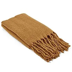 Throws - Plaid in wool mix - Samantha (yellow)