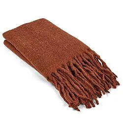 Throws - Plaid in wool mix - Samantha (copper)
