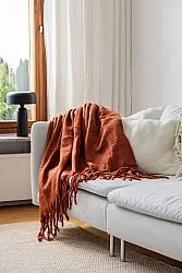 Throws - Plaid in wool mix - Samantha (copper)