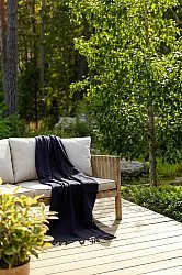 Throws - Plaid in wool mix - Samantha (black)