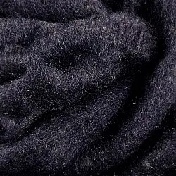 Throws - Plaid in wool mix - Samantha (black)