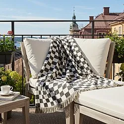 Throws - Wallace Tapestry Blanket (black/white)