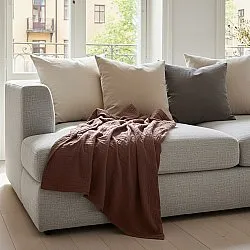 Blankets - Vanja Throw (dark brown)
