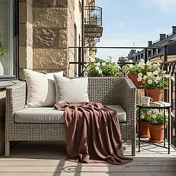 Blankets - Vanja Throw (dark brown)