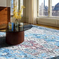Flatweave rug - Birjand (blue)