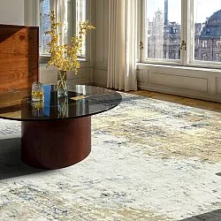 Flatweave rug - Comino (grey/multi)