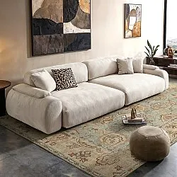 Flatweave rug - Layla (light blue)