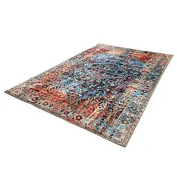 Flatweave rug - Mardin (red/blue)