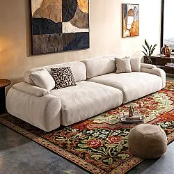 Flatweave rug - Masarida (black/multi)