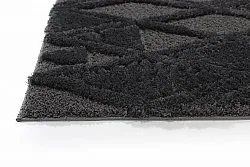 Shaggy rugs - Rostock (black)