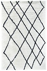 Shaggy rugs - Tavola (black/white)