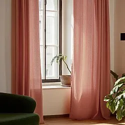 Curtains - Linen curtain Luana (red)