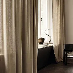Curtains - Linen curtain Melania (brown)