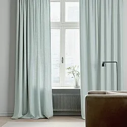 Curtains - Linen curtain Melania (light turquoise)