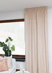 Curtains - Cotton curtain Lilja (beige)
