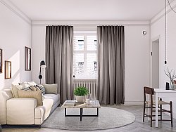 Curtains - Linen curtain Lilou (grey)