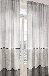 Curtains - Linen curtain Perrine (grey)