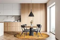 Round rug - Minde (gold)