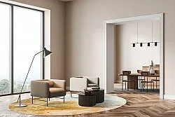 Round rug - Amadora (gold)