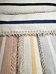 Cotton rug - Helle (offwhite/black)