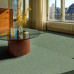 Wall-to-wall carpet - Almeria Carpet tiles 24 pcs (green)