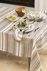 Linen napkin 2-pack - Ilse (brown/multi)
