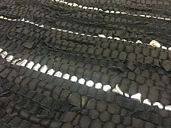 Rag rugs - Nordal Design (black, 100% leather)