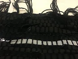 Rag rugs - Nordal Design (black, 100% leather)