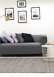 Wool rug - Varella (black/white)