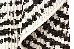 Round rug - Brussels Swirl (black)