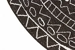 Round rug - Brussels Diamond (black)
