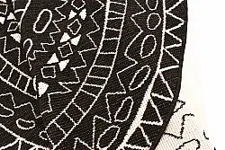 Round rug - Brussels Diamond (black)
