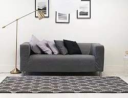 Wool rug - Korinth (dark grey)