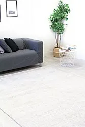 Bamboo silk rug - Faliraki (light grey)