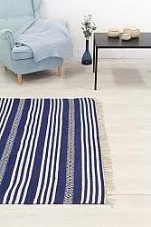 Rag rugs - Ystad (blue)