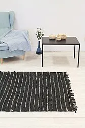 Rag rugs - Nordal Design (black, 100% leather)