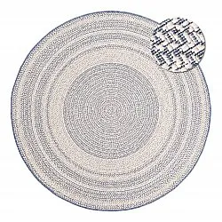 Round rug - Indoor/Outdoor Angus (blue)