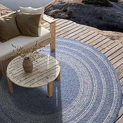 Round rug - Indoor/Outdoor Angus (blue)