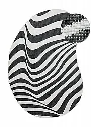 Indoor/Outdoor rug - utomhusmatta - Remina (black/white)
