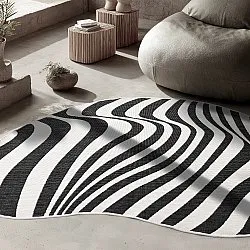 Indoor/Outdoor rug - utomhusmatta - Remina (black/white)