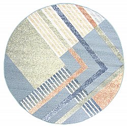 Round rug - Indoor/Outdoor Trivia (blue/multi)