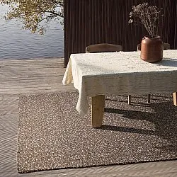 Indoor/Outdoor rug - Orta Wool Look (brown)