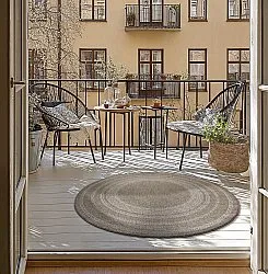 Round rug - Indoor/Outdoor Angus (beige)