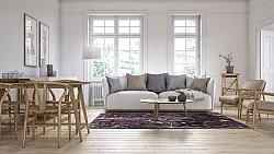 Wilton rug - Vieste (black/white)