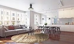 Round rug - Junes (gold)
